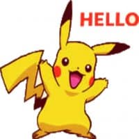 «Pikachu» sticker set