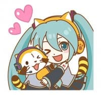«初音未來×小浣熊 @SeanChannel» sticker set