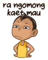 «Emon Cah Mbeling» sticker set