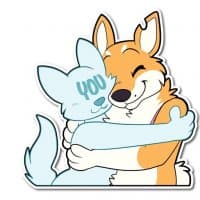 «Wolfu» sticker set
