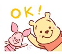 «pooh» sticker set