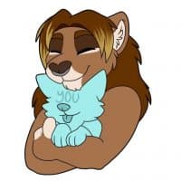 «Furry shit» sticker set