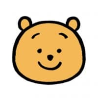«小熊維尼 表情貼（nagano插畫版）» sticker set