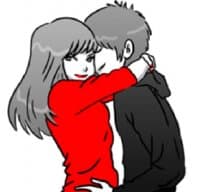 «Manga couple in love MEGA PACK» sticker set