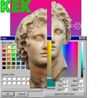 «vaporwave» sticker set