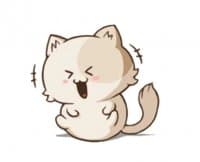 «Chubby Neko-chan» sticker set
