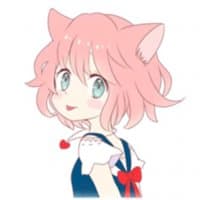 «A Cute Little Cat Girl @Nekosticker» sticker set