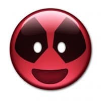 «Deadpool Smiley» sticker set