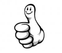 «Finger» sticker set