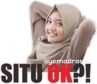 «ayomadrasah cute» sticker set