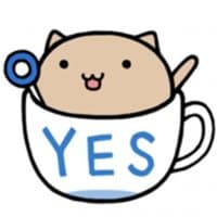 «cafe nyan» sticker set