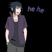 «Uchiha sasuke ○» sticker set