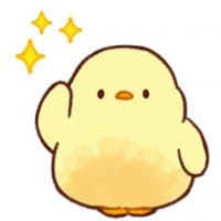 «Soft and cute chick 3 @Nekosticker» sticker set