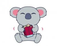 «@tikelmu Koala Imut» sticker set