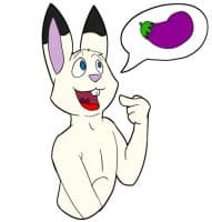 «Naughty Bunny Boy» sticker set