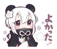 «Panda Girl» sticker set