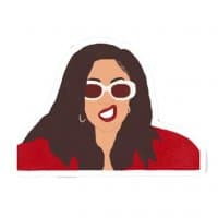 «Cardi B» sticker set