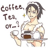 «Man Maid (not a butler)» sticker set