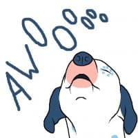 «smoochdog» sticker set