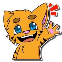 «RayrayTigercub» sticker set