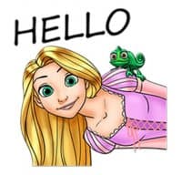 «Tangled» sticker set