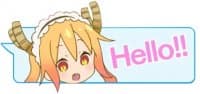«Dragon-maid» sticker set