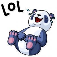 «Lazy Panda» sticker set