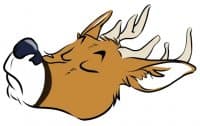 «Deer Faces – deerleader» sticker set