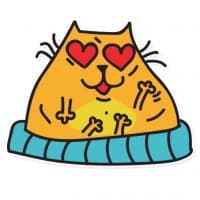«Mr.Fat» sticker set