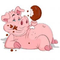 «Pig» sticker set