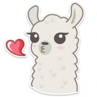 «Lama» sticker set