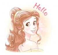 «Beauty and the Beast (Romantic)» sticker set