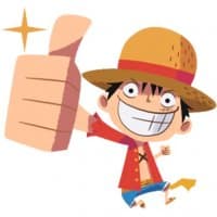 «Animated ONE PIECE @Nekosticker» sticker set