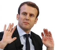 «Macron» sticker set