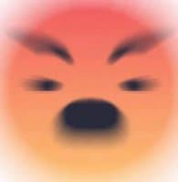 «angery» sticker set