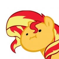 «Sunset shimmer best» sticker set