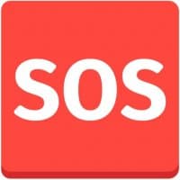«SOS» sticker set