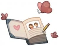 «HJS Love Begins» sticker set