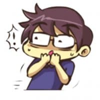 «normal boy» sticker set