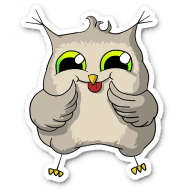 «Owly» sticker set