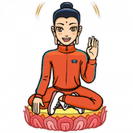 «Modern Buddha» sticker set