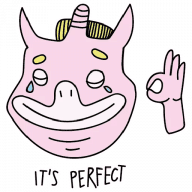 «frank the unicorn» sticker set