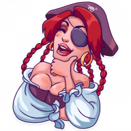 «Rica the Pirate» sticker set