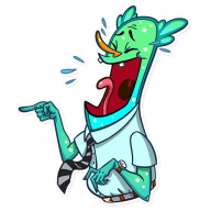 «Office Plankton» sticker set