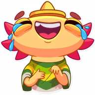 «Mexican Axolotl» sticker set