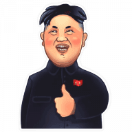 «Kim Jong-un» sticker set