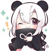 «Panda Girl» sticker set