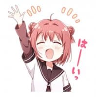 «yuruyuri» sticker set