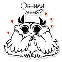 «Owl» sticker set