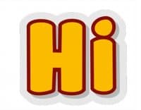 «words» sticker set